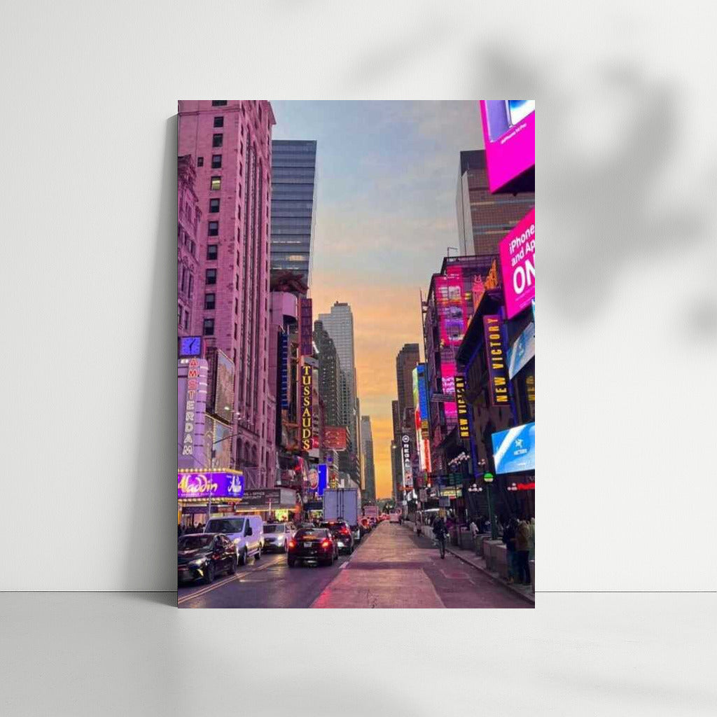 Bright Lights of Times Square: Urban Rhythm of New York, USA
