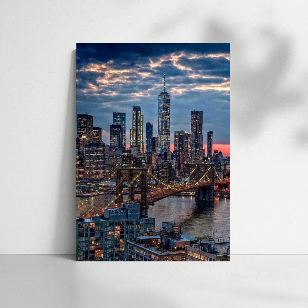 New York City at Night: Cityscape in Lights, USA, New York