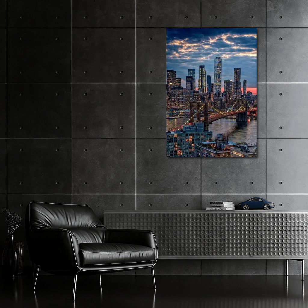 New York City at Night: Cityscape in Lights, USA, New York