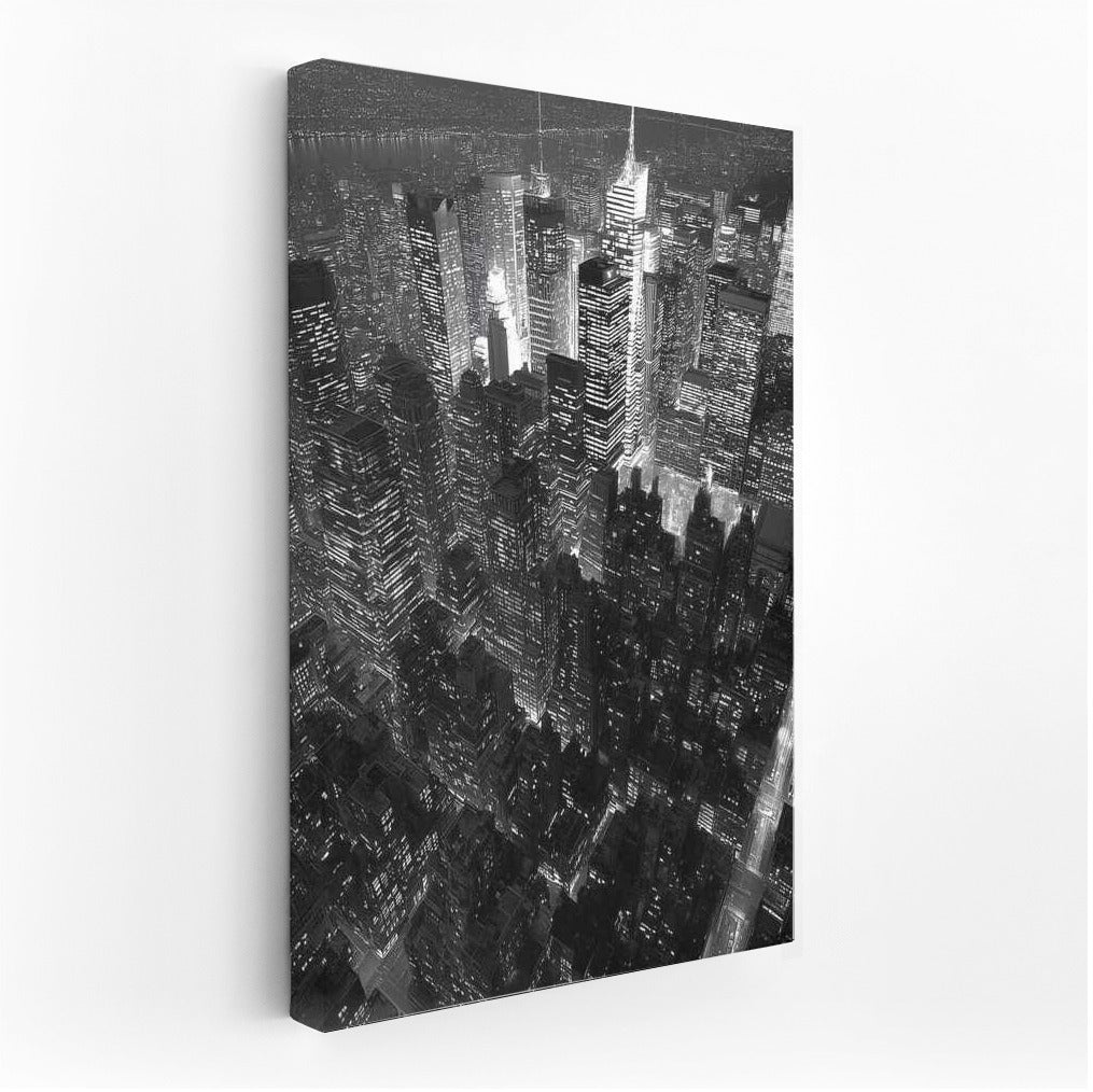 New York at Night: The Glow of the Lights of the Metropolis, USA, New York