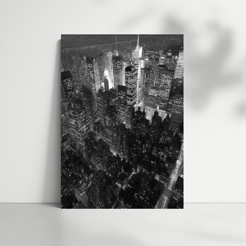 New York at Night: The Glow of the Lights of the Metropolis, USA, New York
