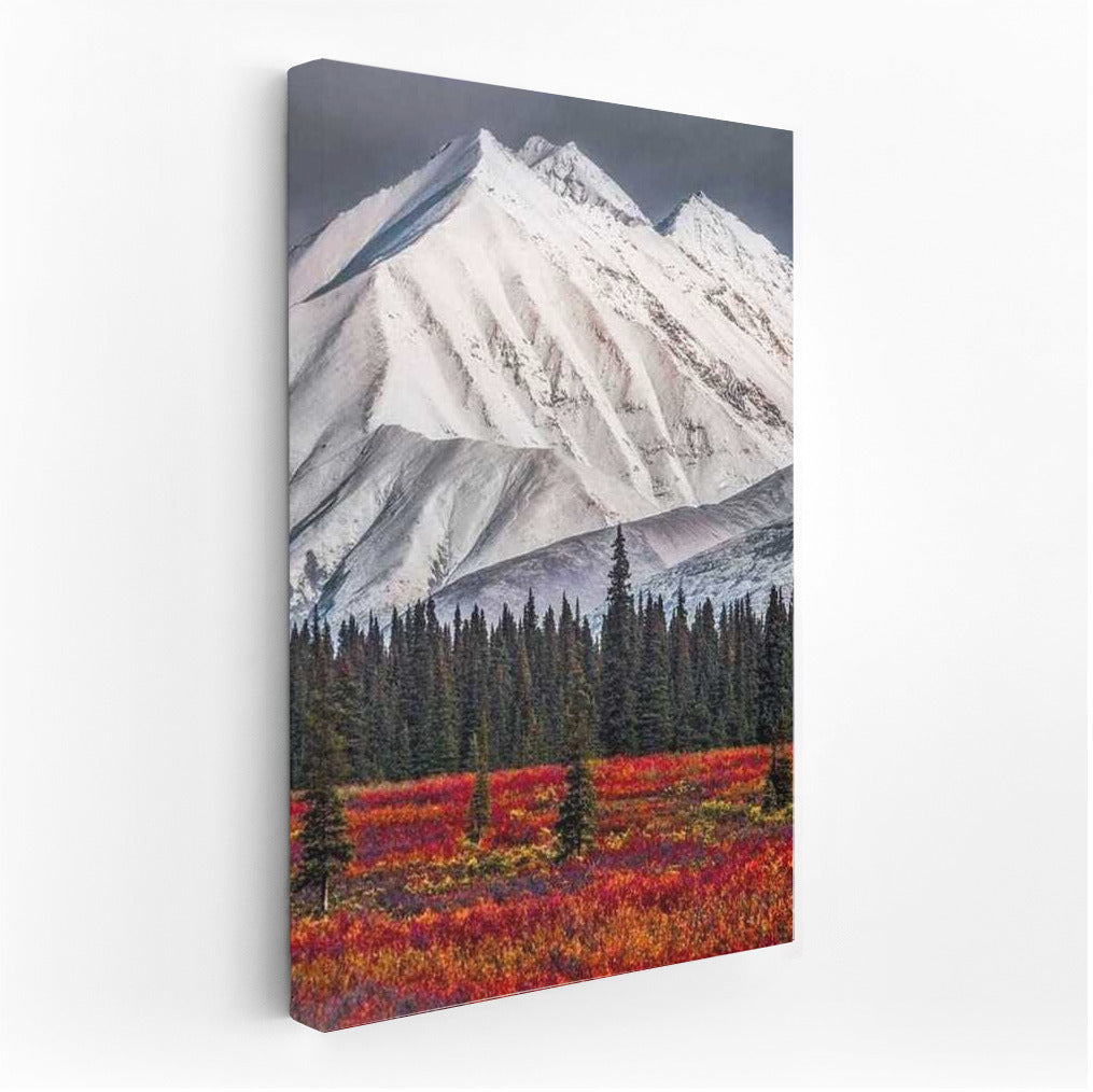 The Grandeur of Alaska's Snowy Peaks: The Scarlet Forest and the Spirit of the American Wilderness