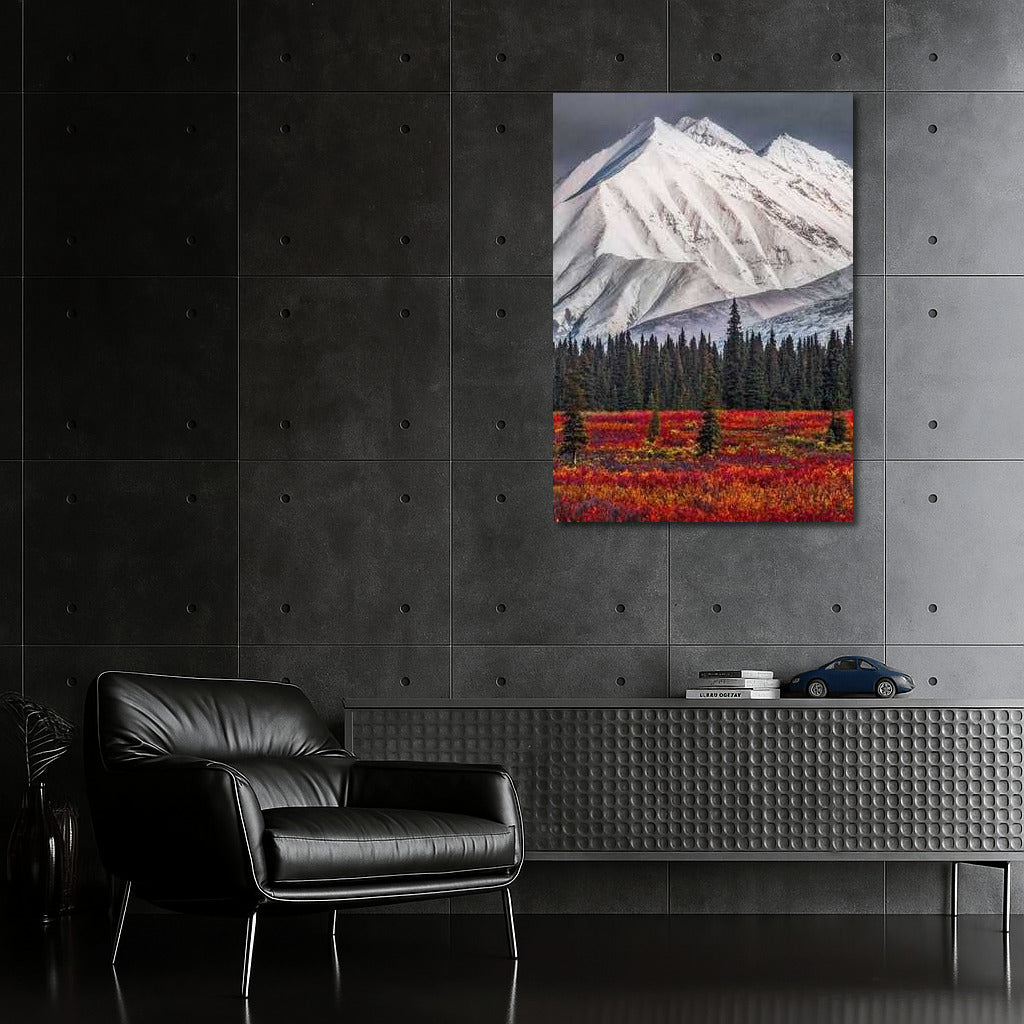 The Grandeur of Alaska's Snowy Peaks: The Scarlet Forest and the Spirit of the American Wilderness