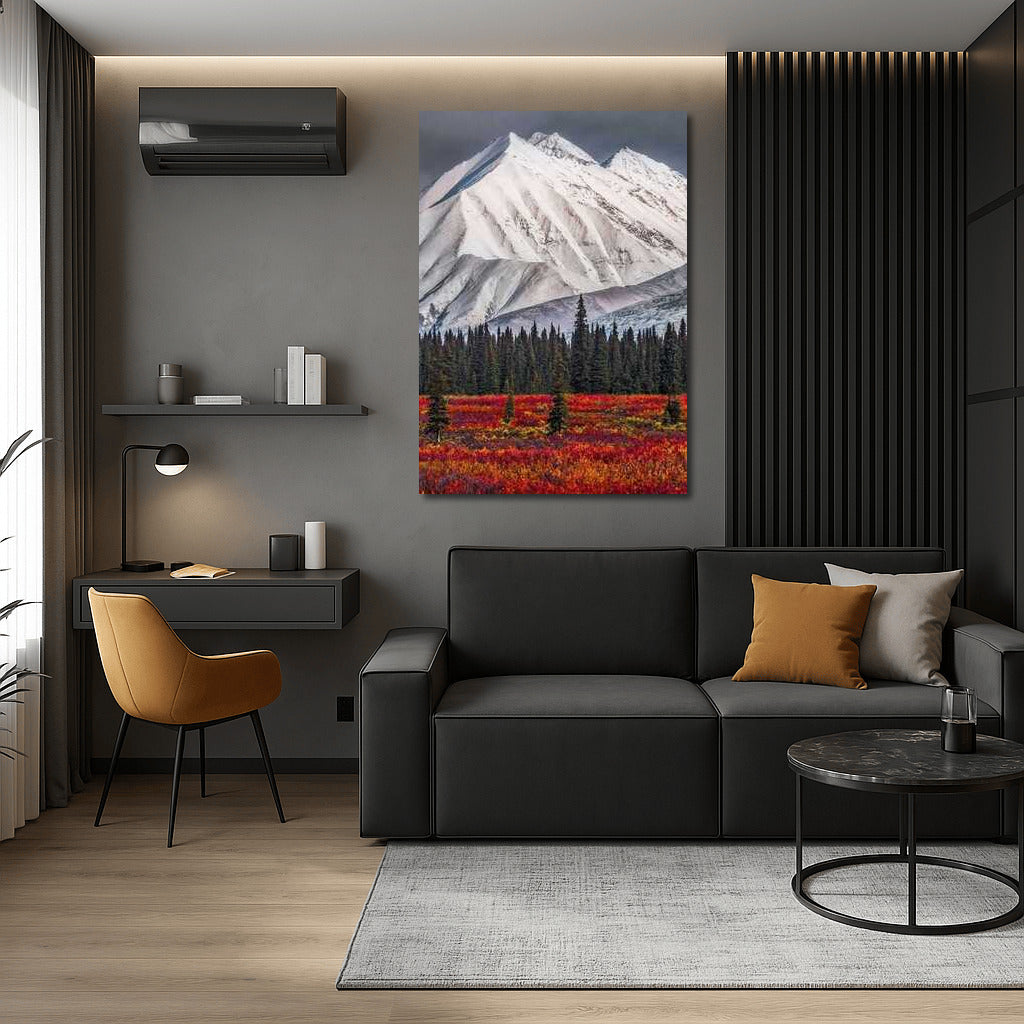 The Grandeur of Alaska's Snowy Peaks: The Scarlet Forest and the Spirit of the American Wilderness
