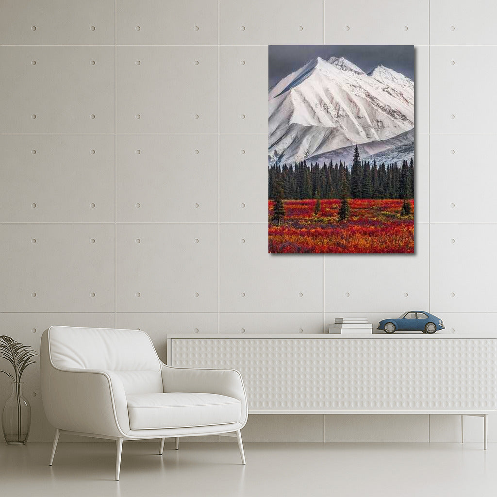 The Grandeur of Alaska's Snowy Peaks: The Scarlet Forest and the Spirit of the American Wilderness