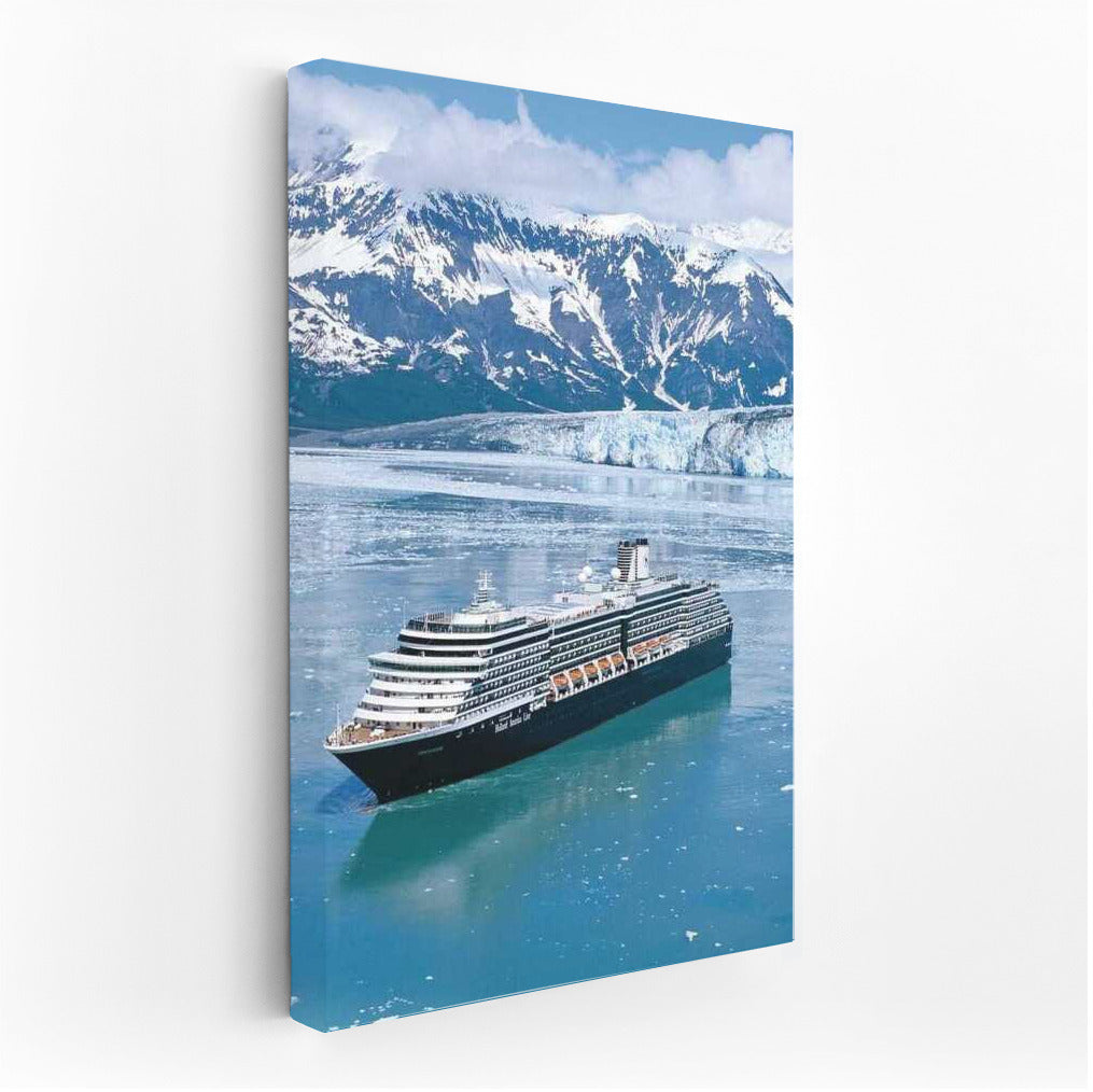Liner Among Icebergs: The Grandeur of Alaska
