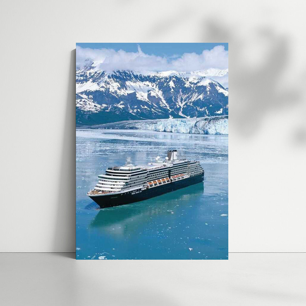 Liner Among Icebergs: The Grandeur of Alaska
