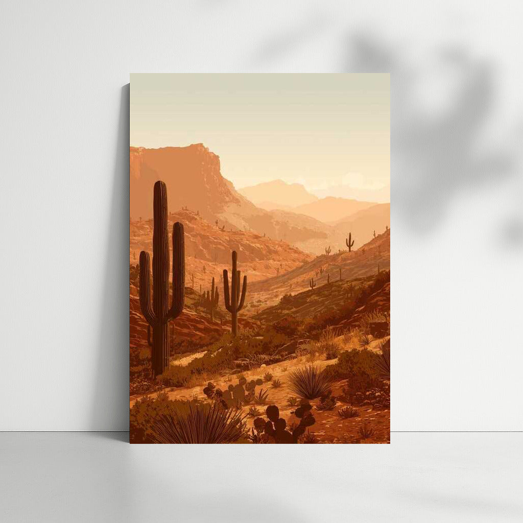 Silent Cacti of Arizona: Desert Landscape of the USA