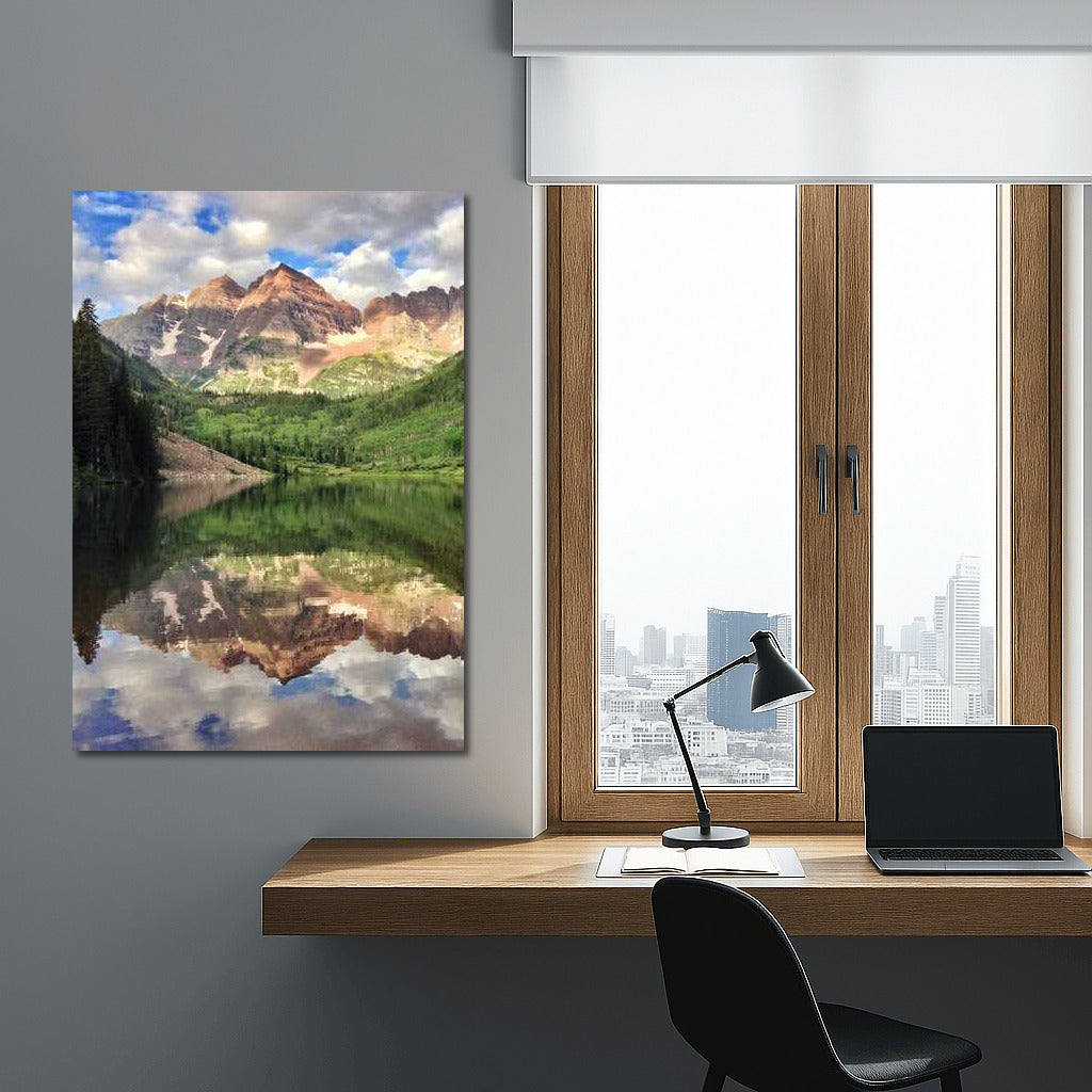 Mirror of Colorado: Mountain Peaks and Lake Basins of the USA