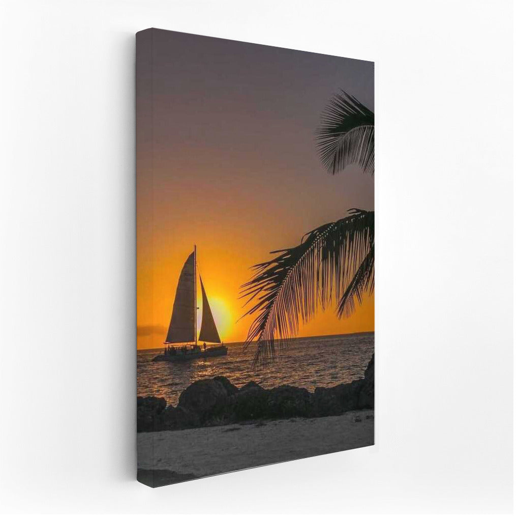 Florida Sunset Sailboat: Evening Charm in the USA