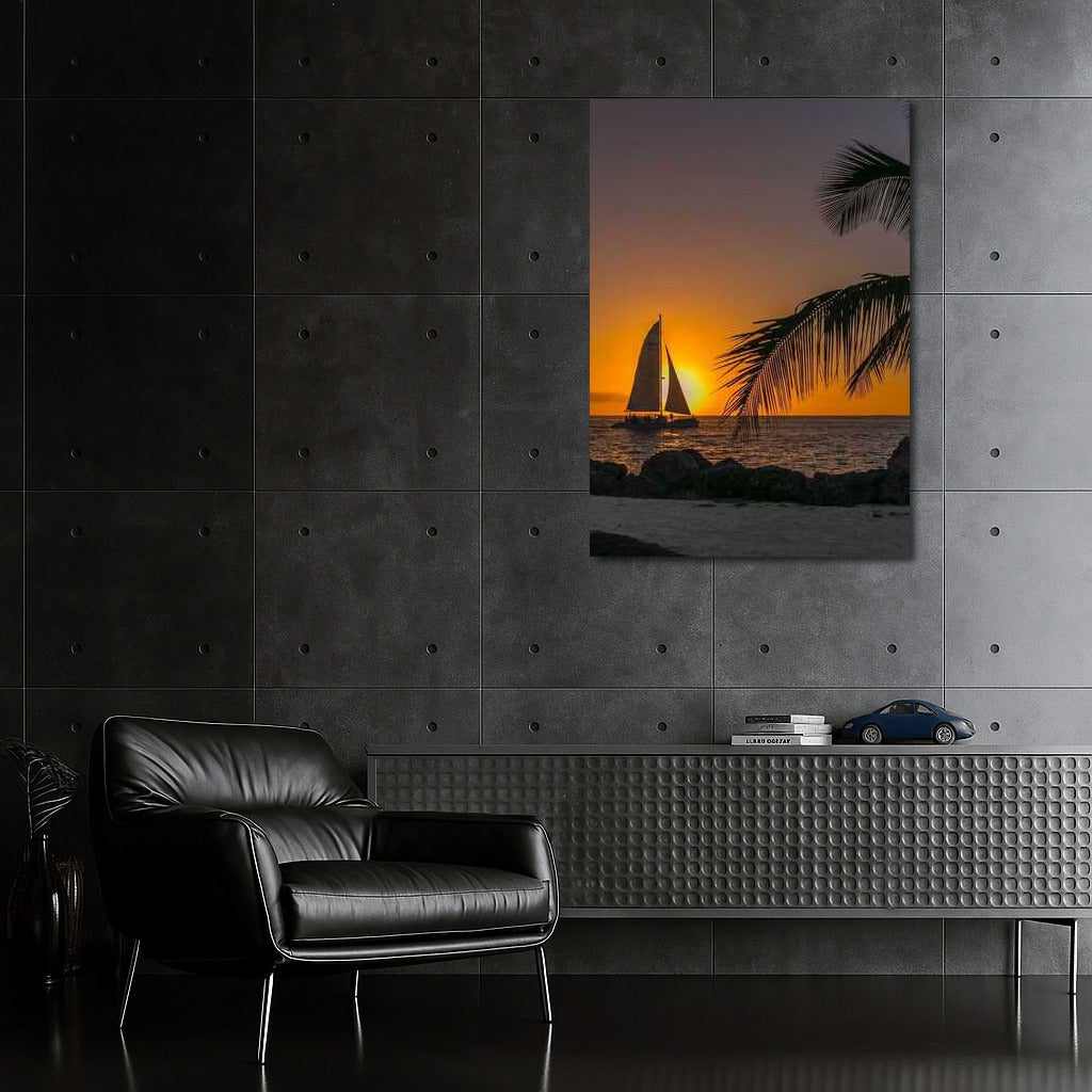 Florida Sunset Sailboat: Evening Charm in the USA