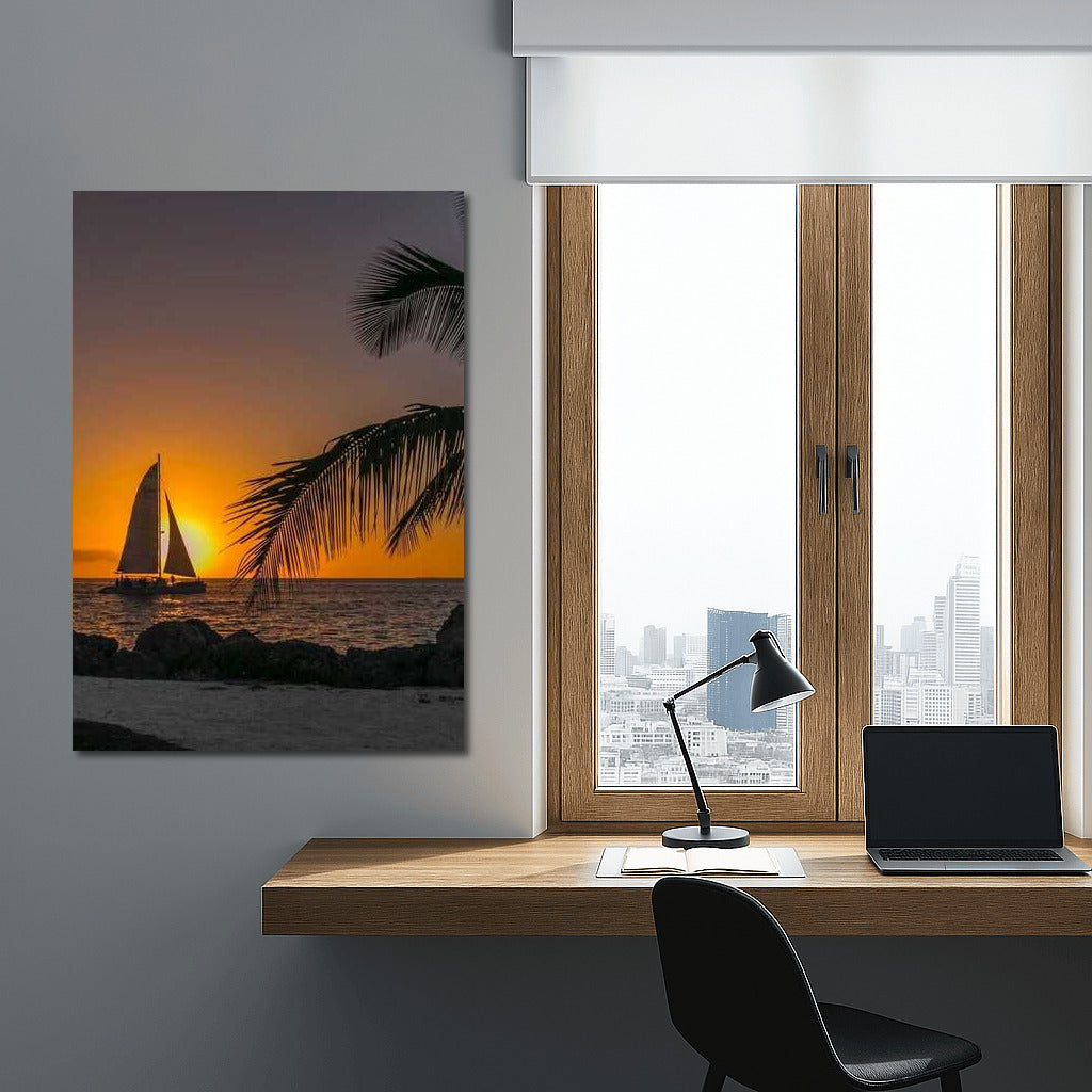 Florida Sunset Sailboat: Evening Charm in the USA