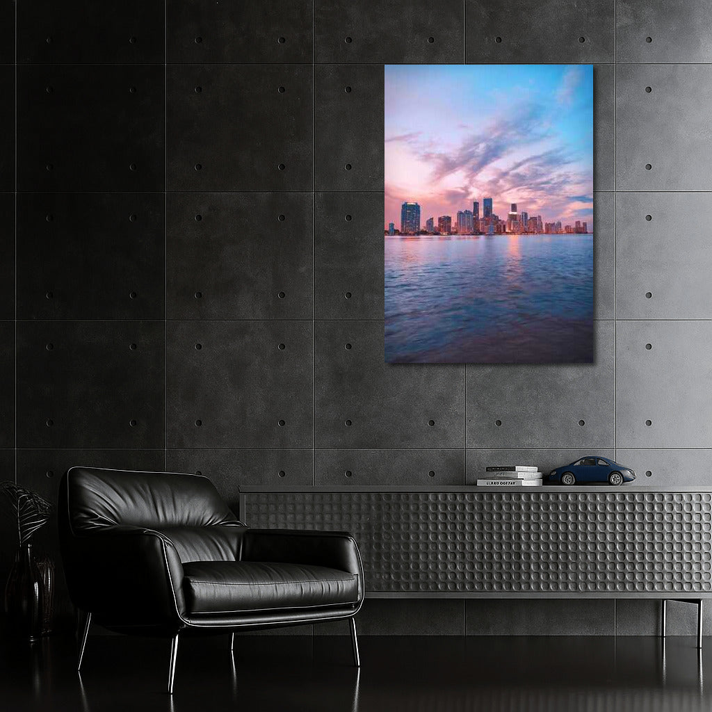 Florida: Vivid Sunset over the Water Surface