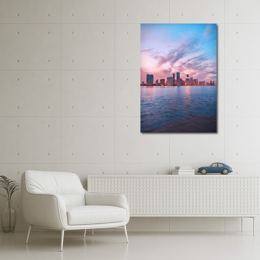 Florida: Vivid Sunset over the Water Surface