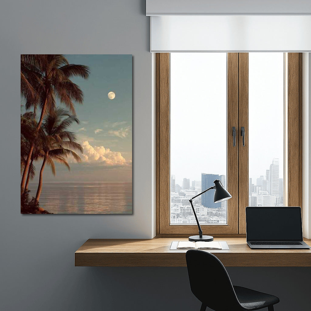 Moonlight Over Florida Palms: The Charm of Southern Nature