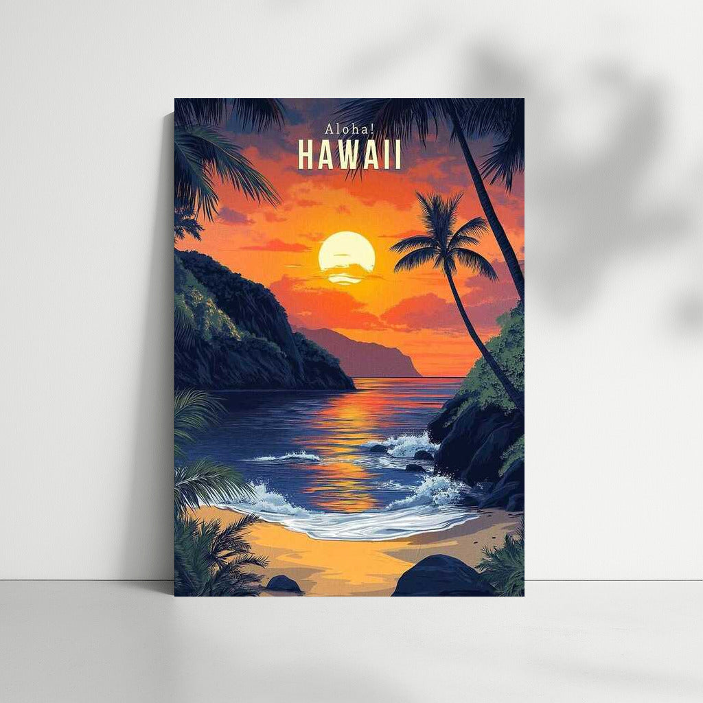Hawaiian Sunset: Vivid Colors of the United States