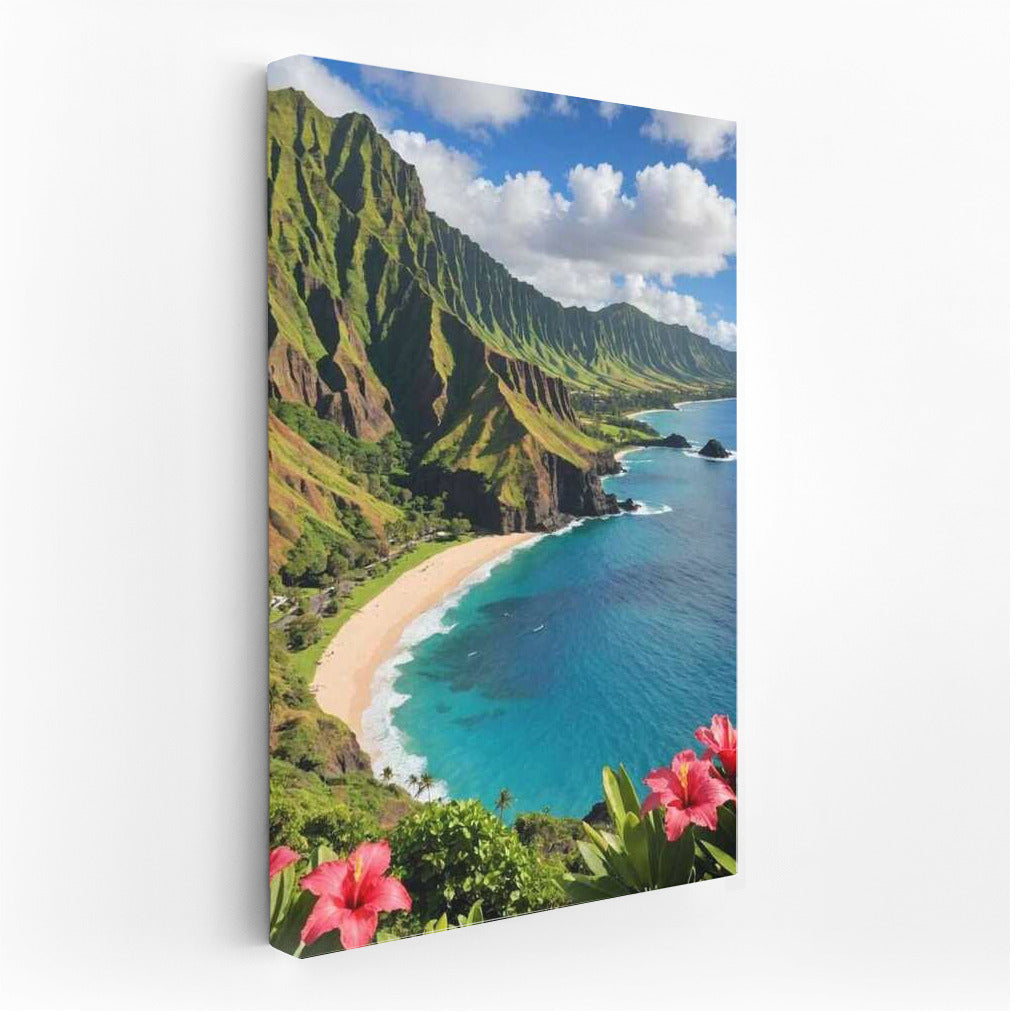 Tropical Coast of Hawaii: Vivid Colors of Nature in the USA