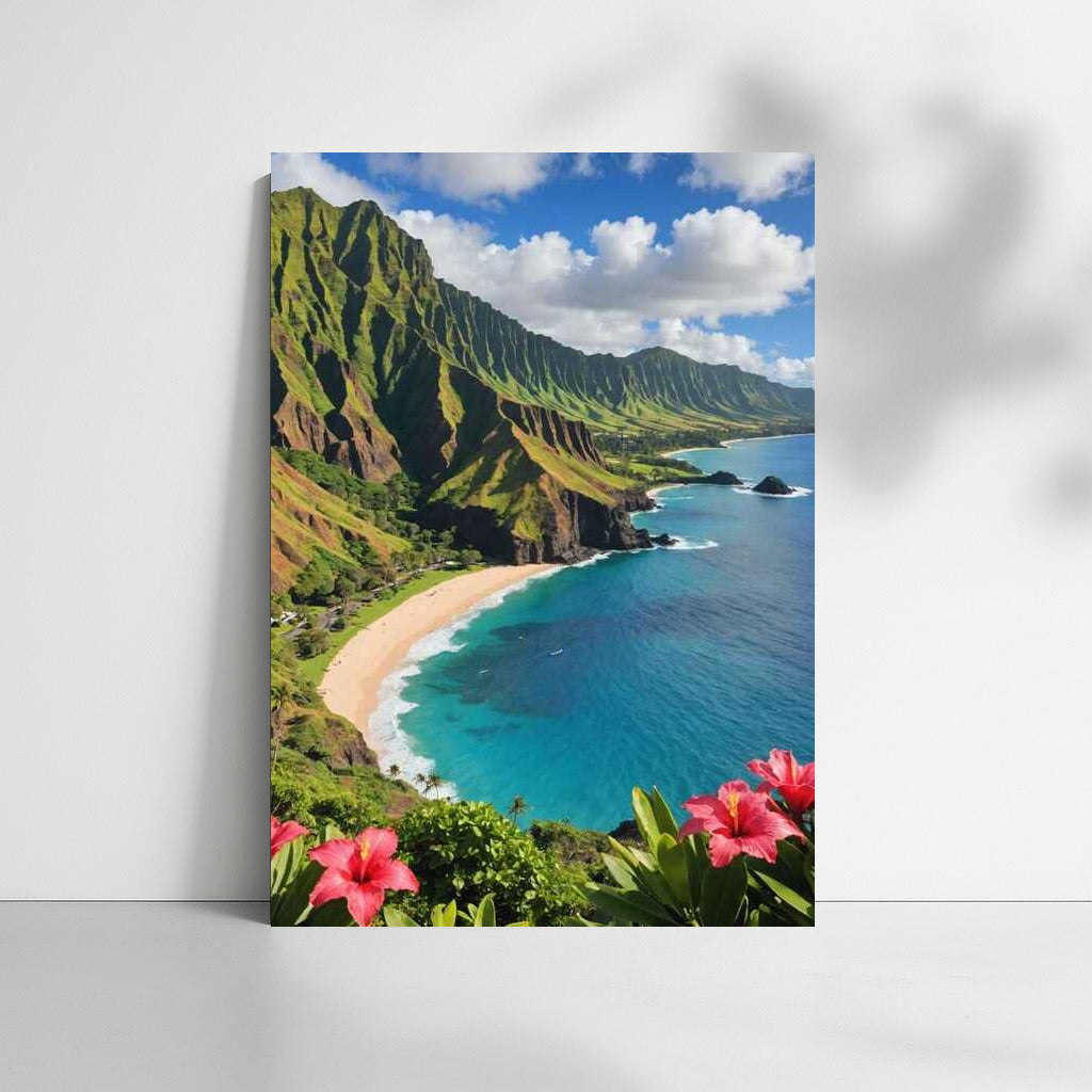 Tropical Coast of Hawaii: Vivid Colors of Nature in the USA