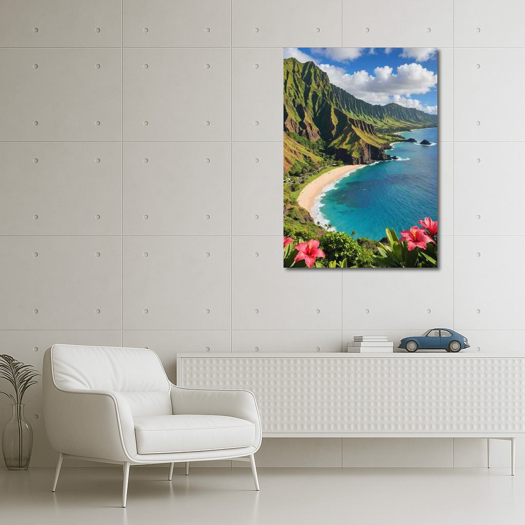 Tropical Coast of Hawaii: Vivid Colors of Nature in the USA