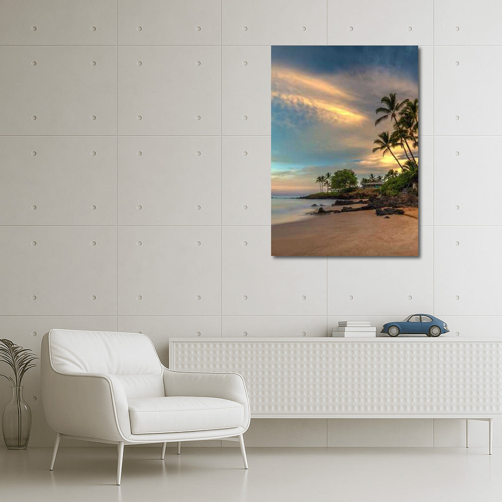 Sunset Paradise: Hawaii, USA - Palms and Whisper of Waves