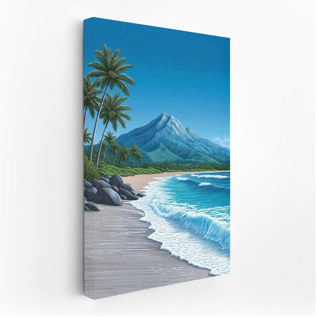 Hawaiian Breakwaters and Palm Trees: Natural Charm of the USA