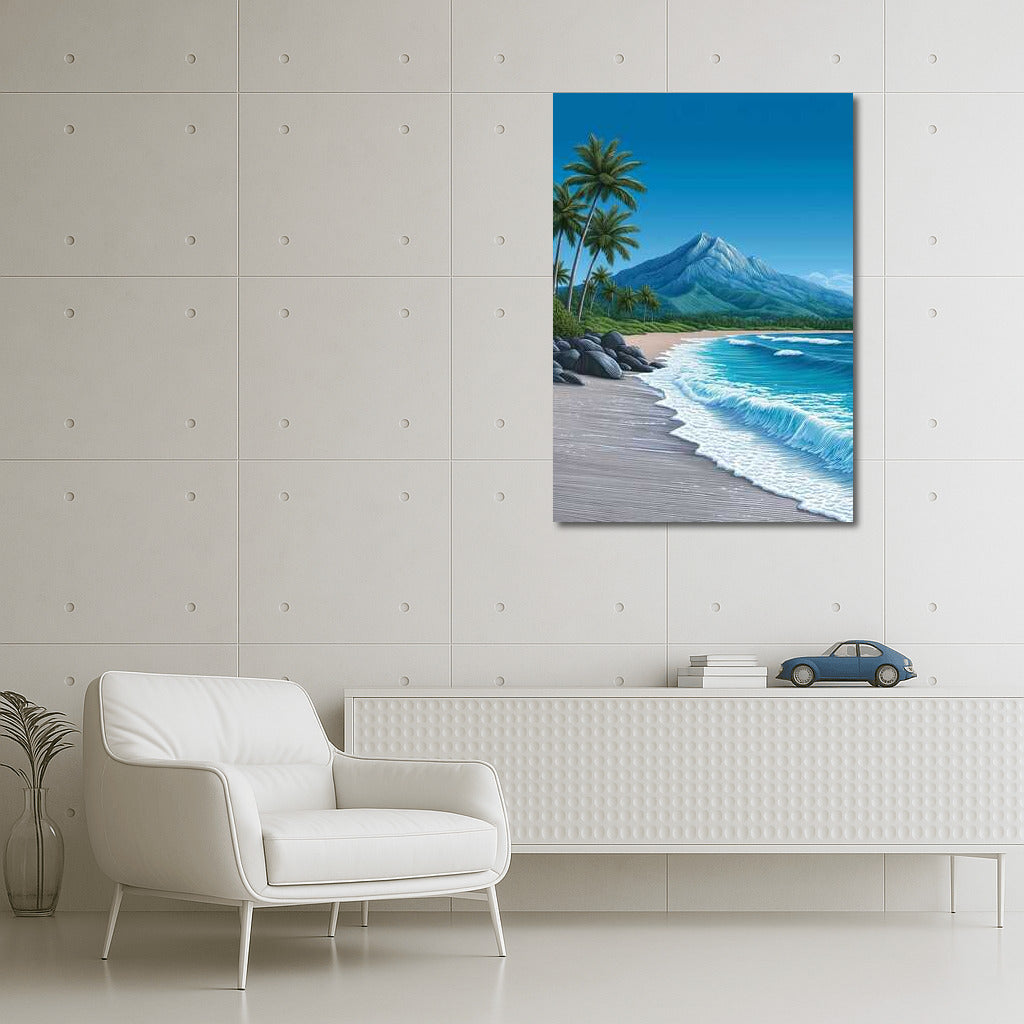 Hawaiian Breakwaters and Palm Trees: Natural Charm of the USA