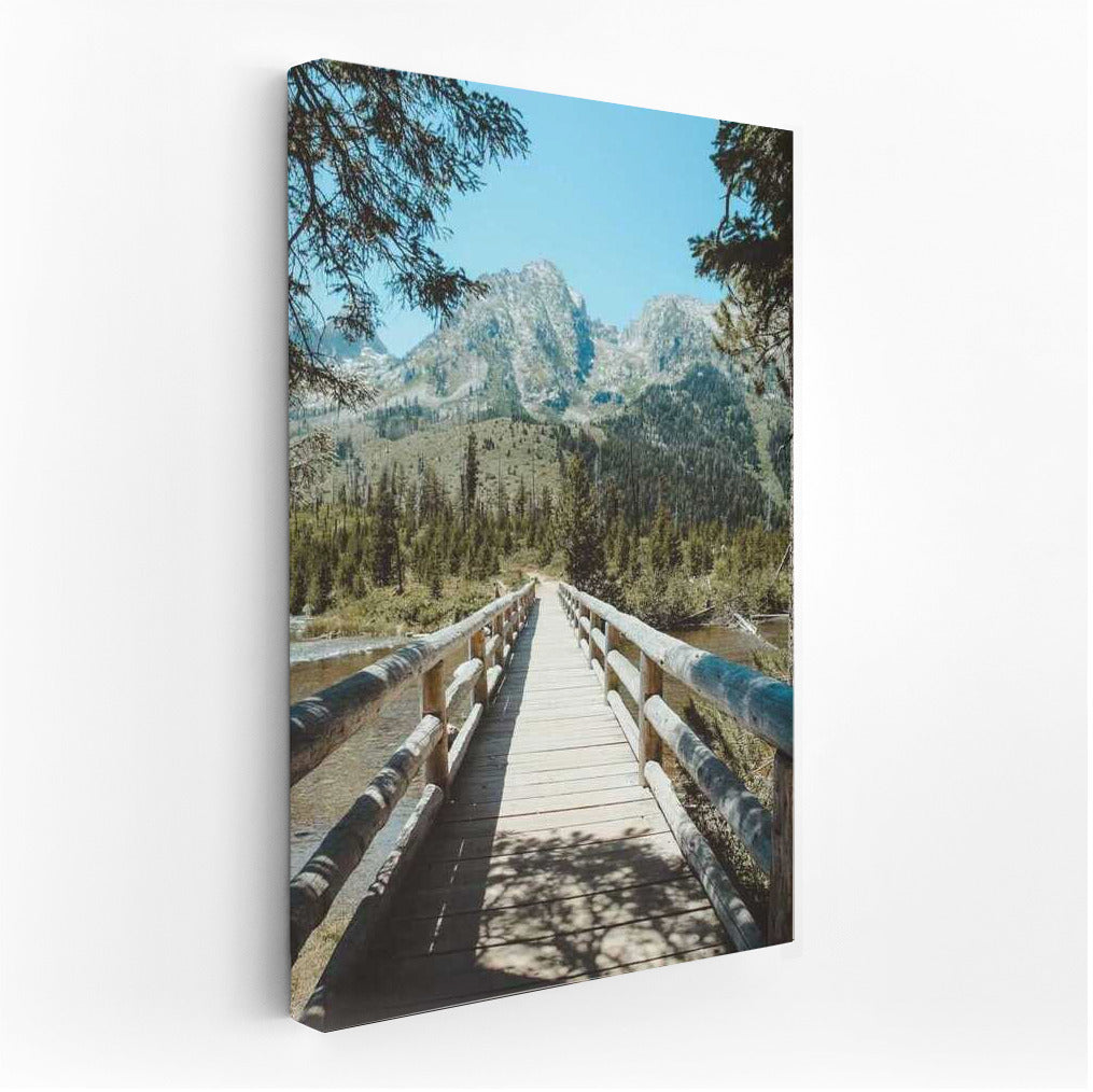 Wooden Bridge to Mountain Majesty: Inspired by Nature in Idaho, USA