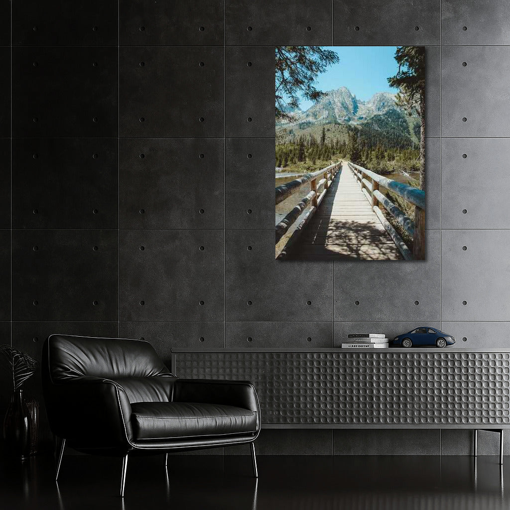 Wooden Bridge to Mountain Majesty: Inspired by Nature in Idaho, USA