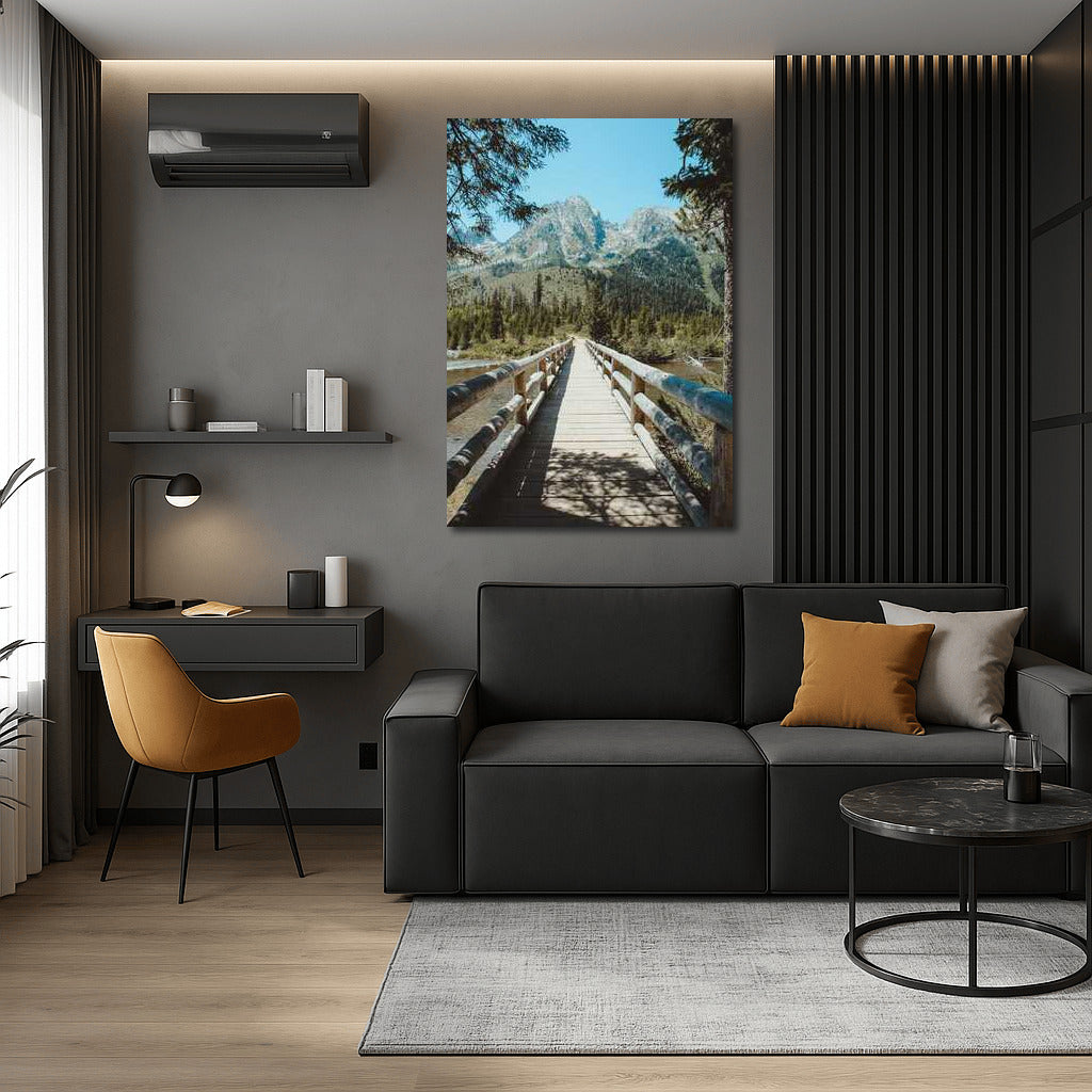 Wooden Bridge to Mountain Majesty: Inspired by Nature in Idaho, USA