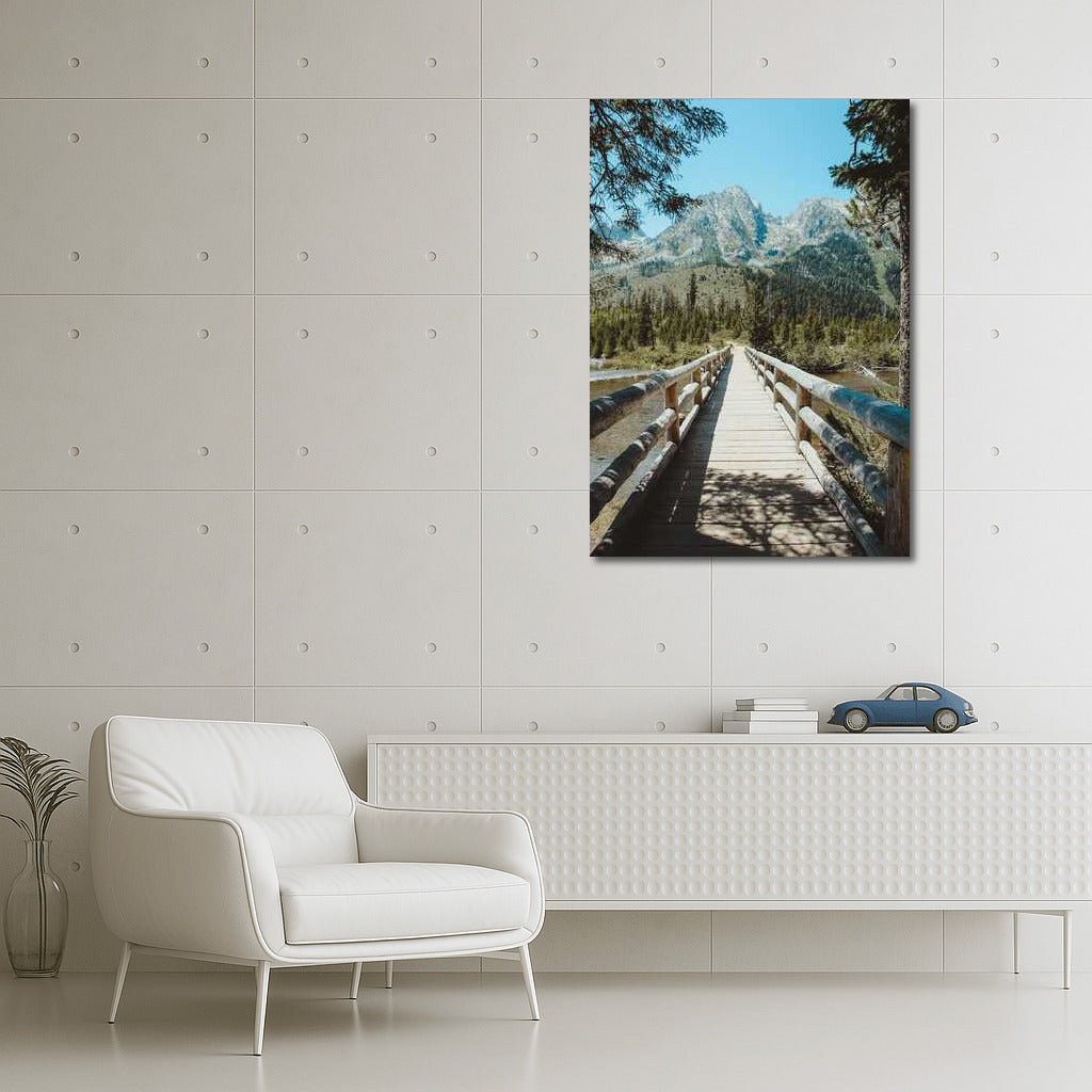 Wooden Bridge to Mountain Majesty: Inspired by Nature in Idaho, USA
