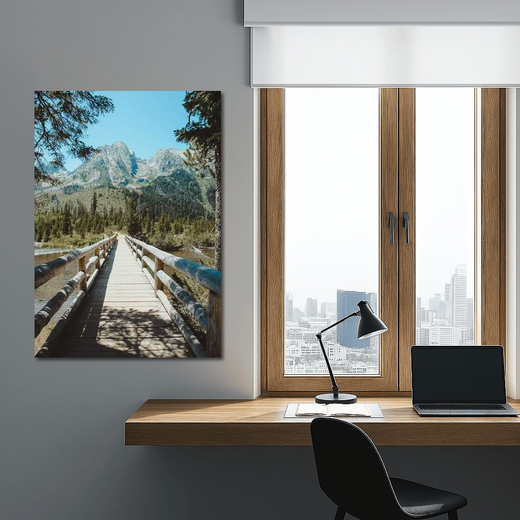 Wooden Bridge to Mountain Majesty: Inspired by Nature in Idaho, USA