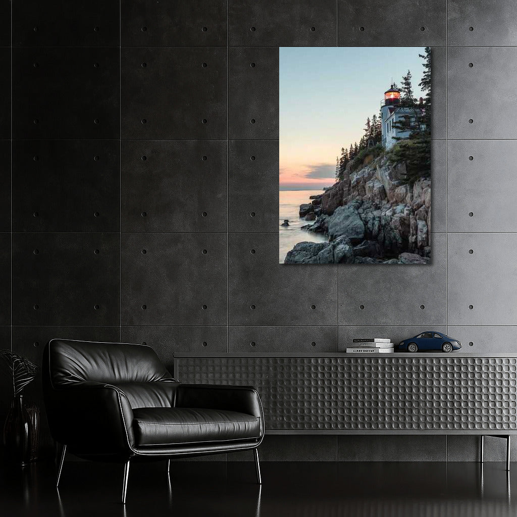 Rocky Coast Lighthouse: The Tranquility of Nature in Maine, USA