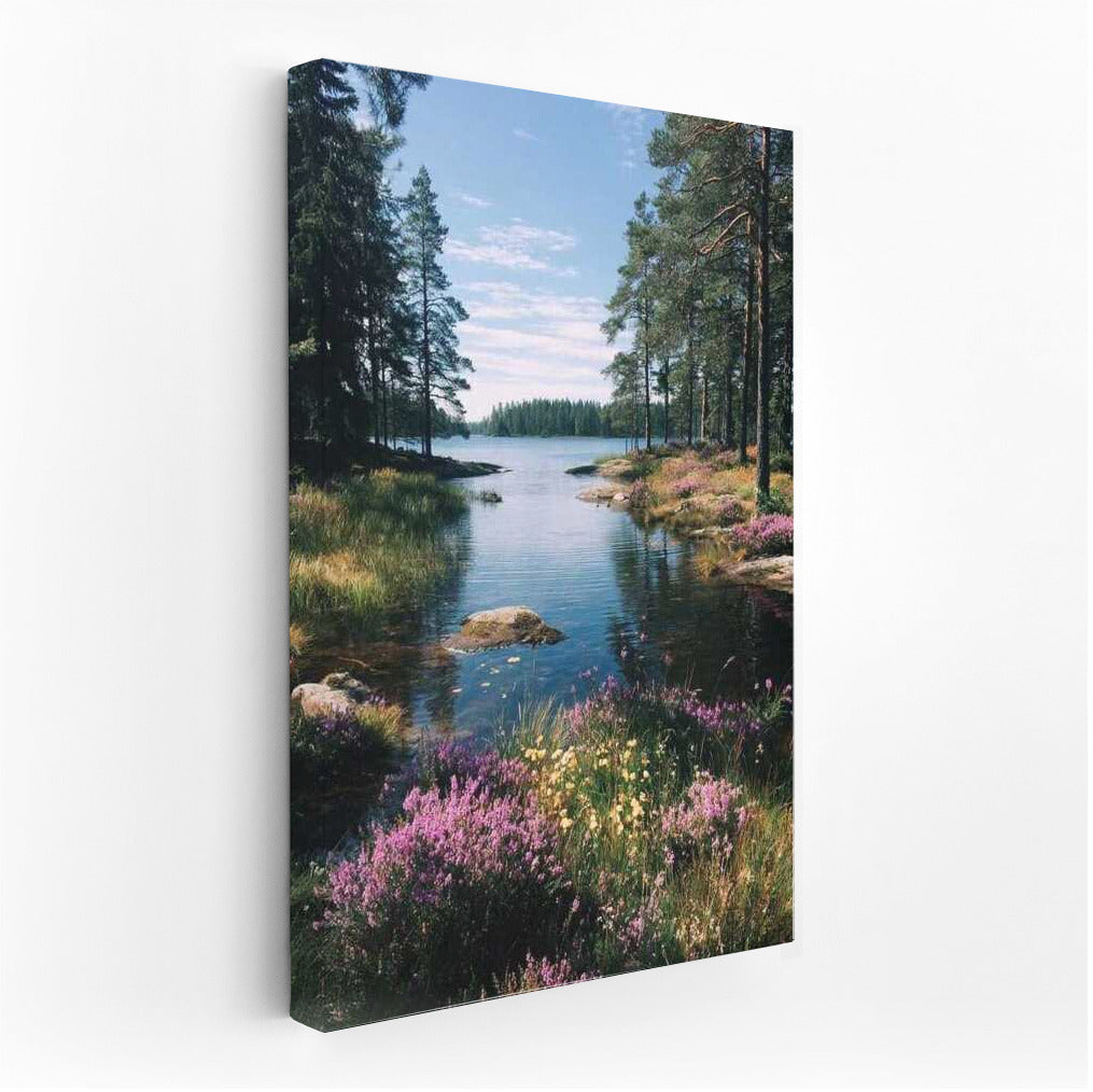 Quiet Lake and Blooming Meadows: A Maine Idyll