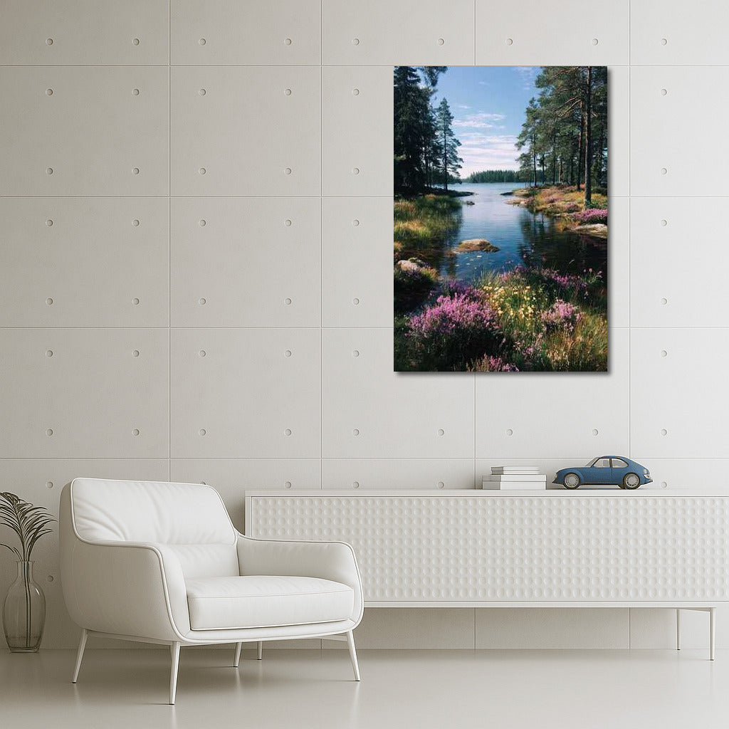 Quiet Lake and Blooming Meadows: A Maine Idyll