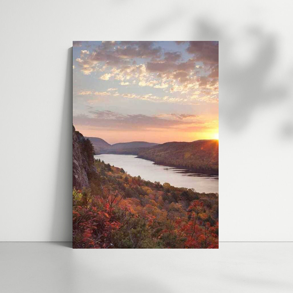 Sunset Charm of Autumn in Michigan, USA