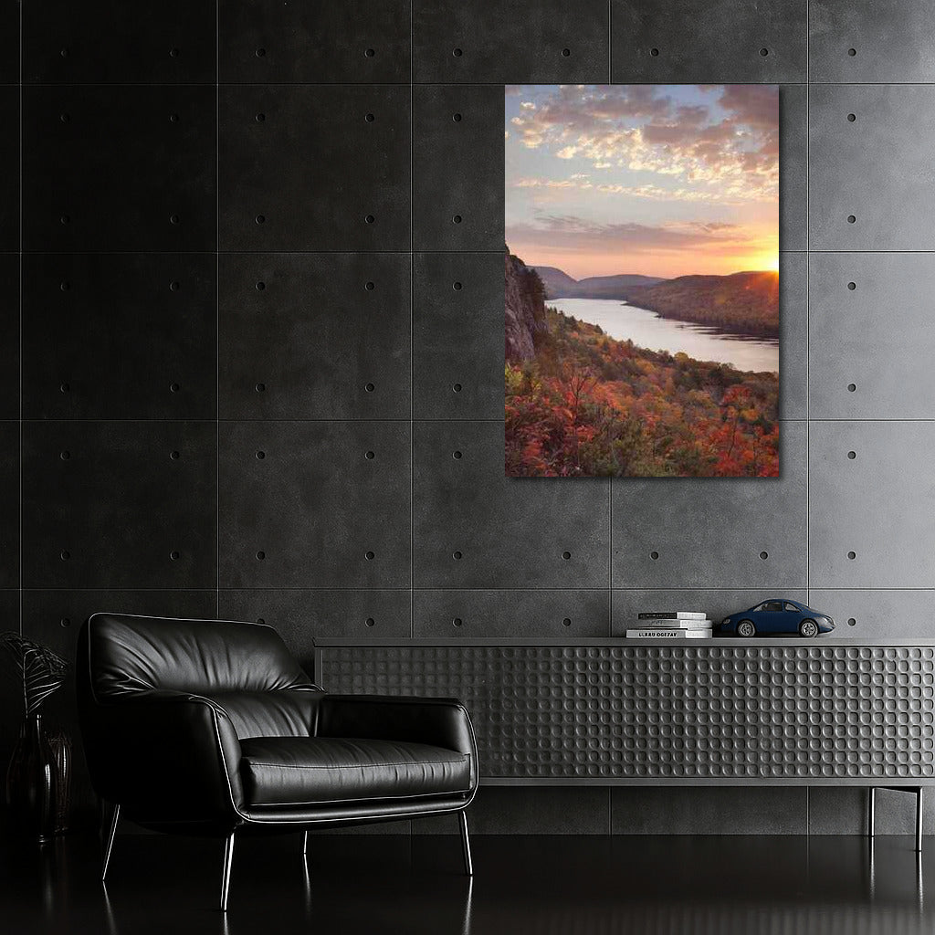 Sunset Charm of Autumn in Michigan, USA