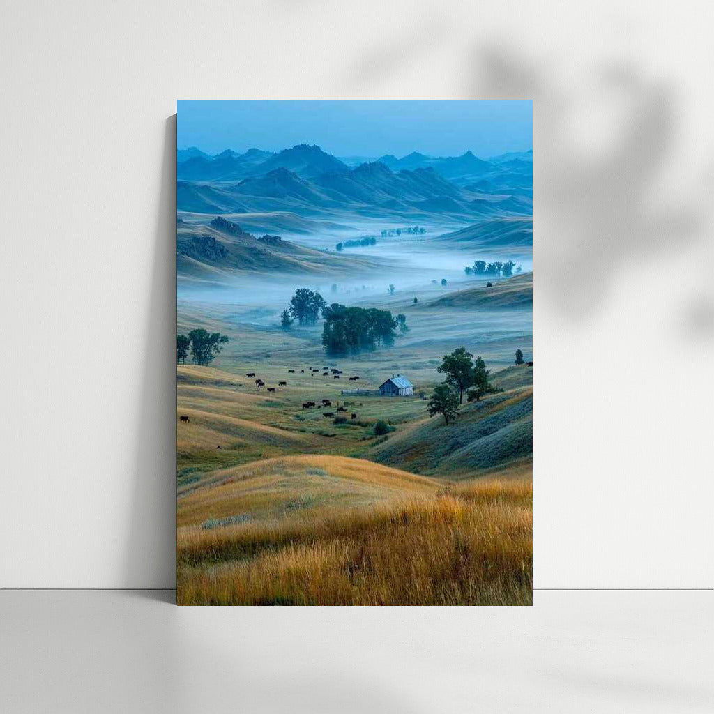 Misty Hills of Montana: The Tranquility of the American Countryside