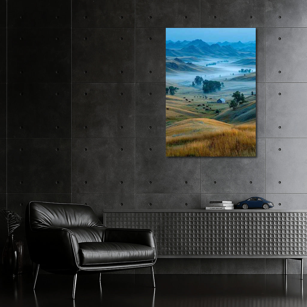 Misty Hills of Montana: The Tranquility of the American Countryside