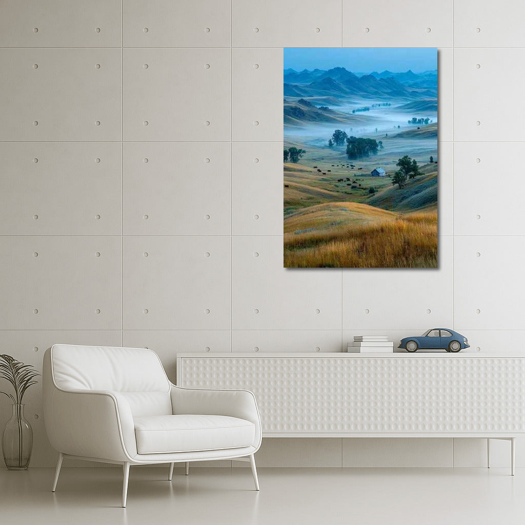 Misty Hills of Montana: The Tranquility of the American Countryside
