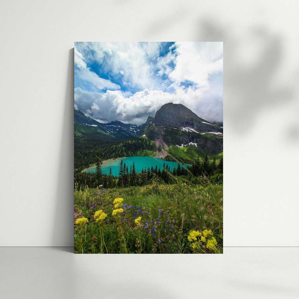 Nature's Majesty: Mountains and Lake of Montana, USA