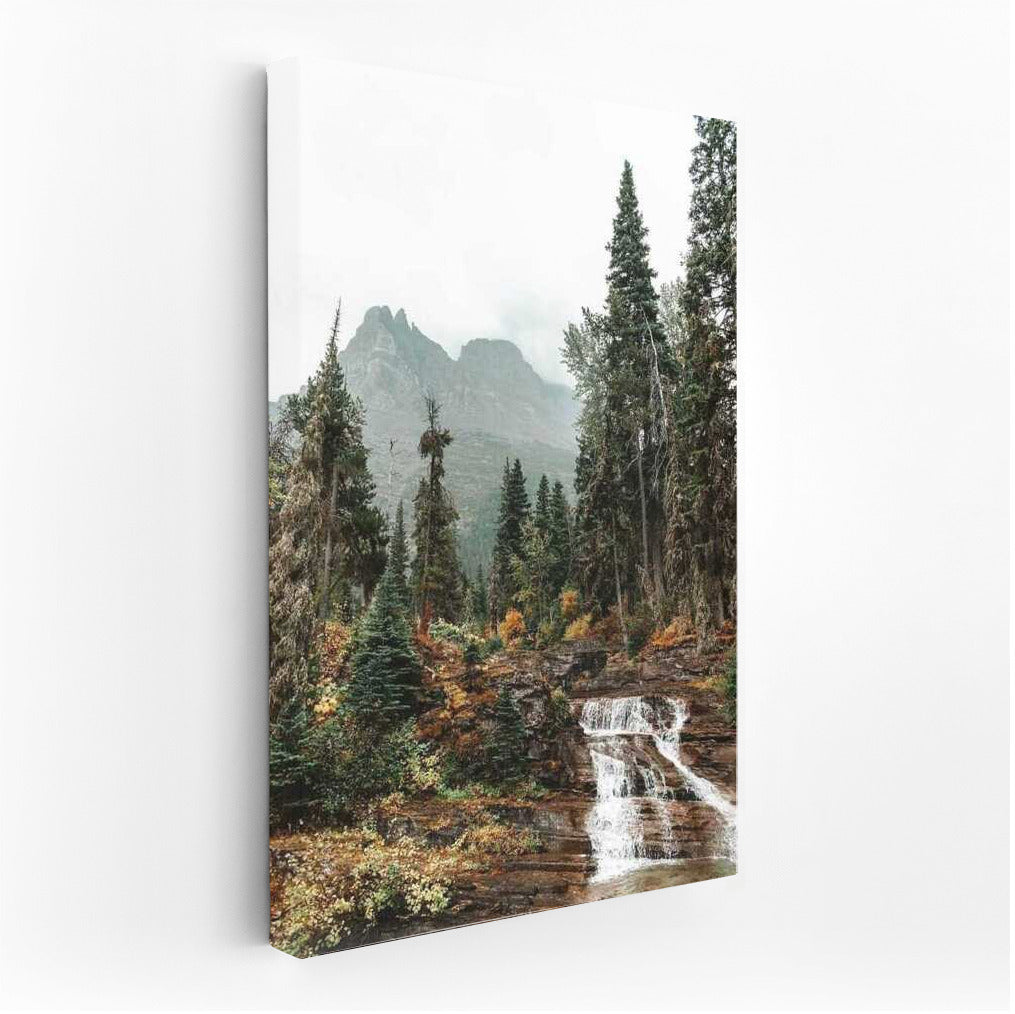 Montana's Misty Mountains and Falls: The Tranquility of Nature in the USA