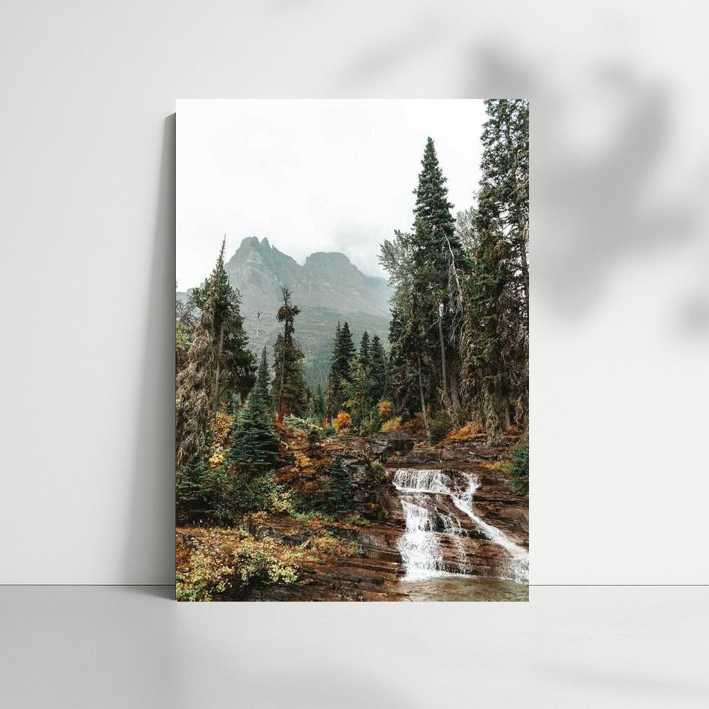 Montana's Misty Mountains and Falls: The Tranquility of Nature in the USA
