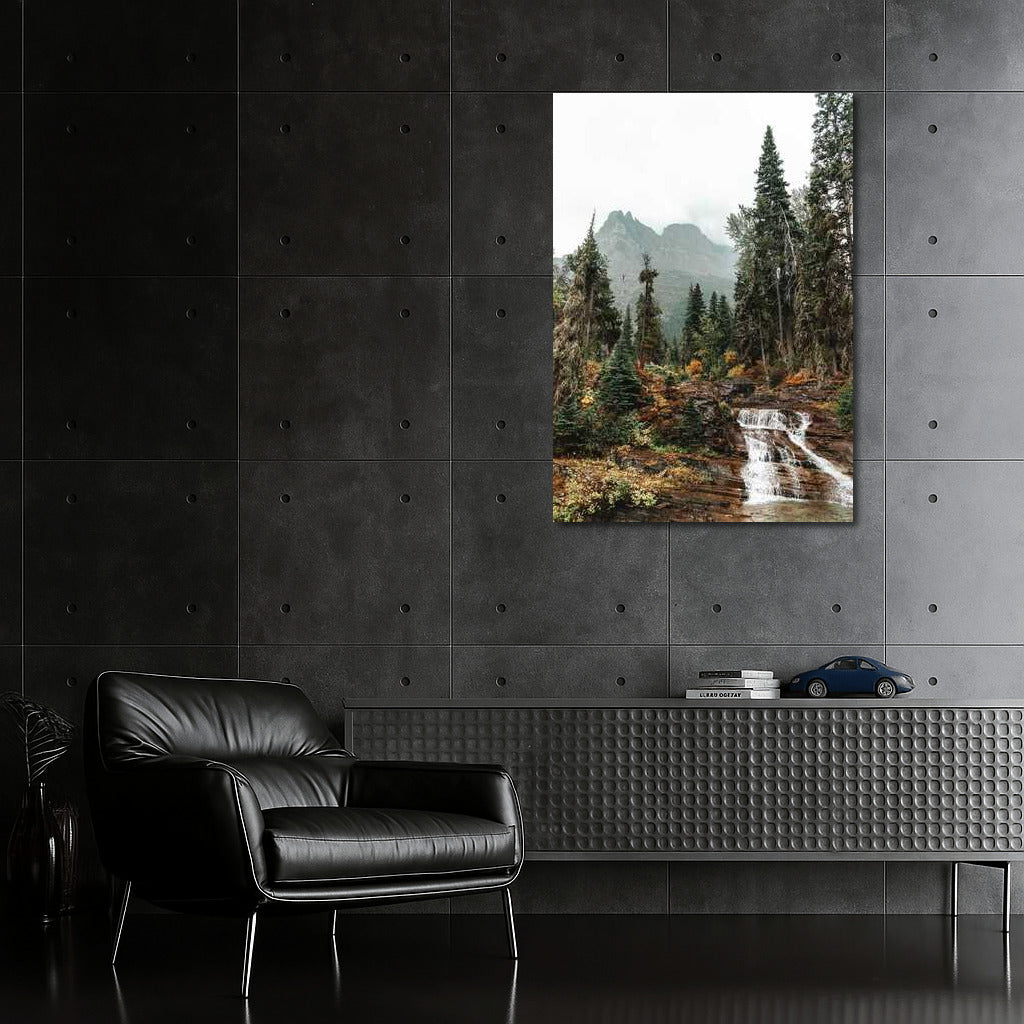 Montana's Misty Mountains and Falls: The Tranquility of Nature in the USA