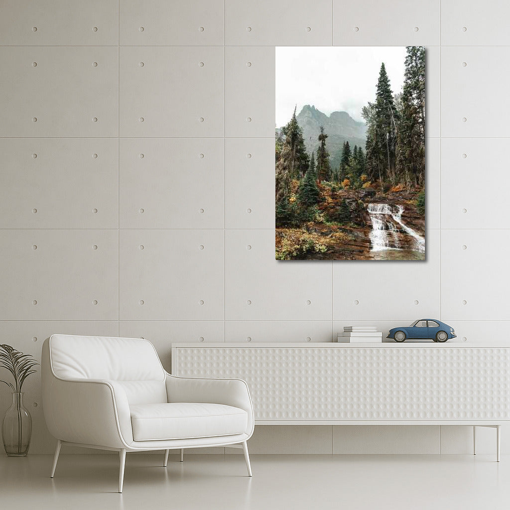 Montana's Misty Mountains and Falls: The Tranquility of Nature in the USA