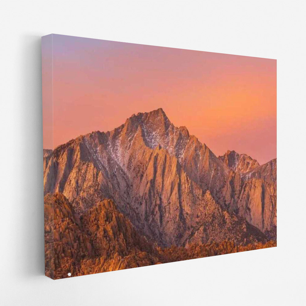 Sunset Glow of Nevada Mountains: Nature's Magic of the USA