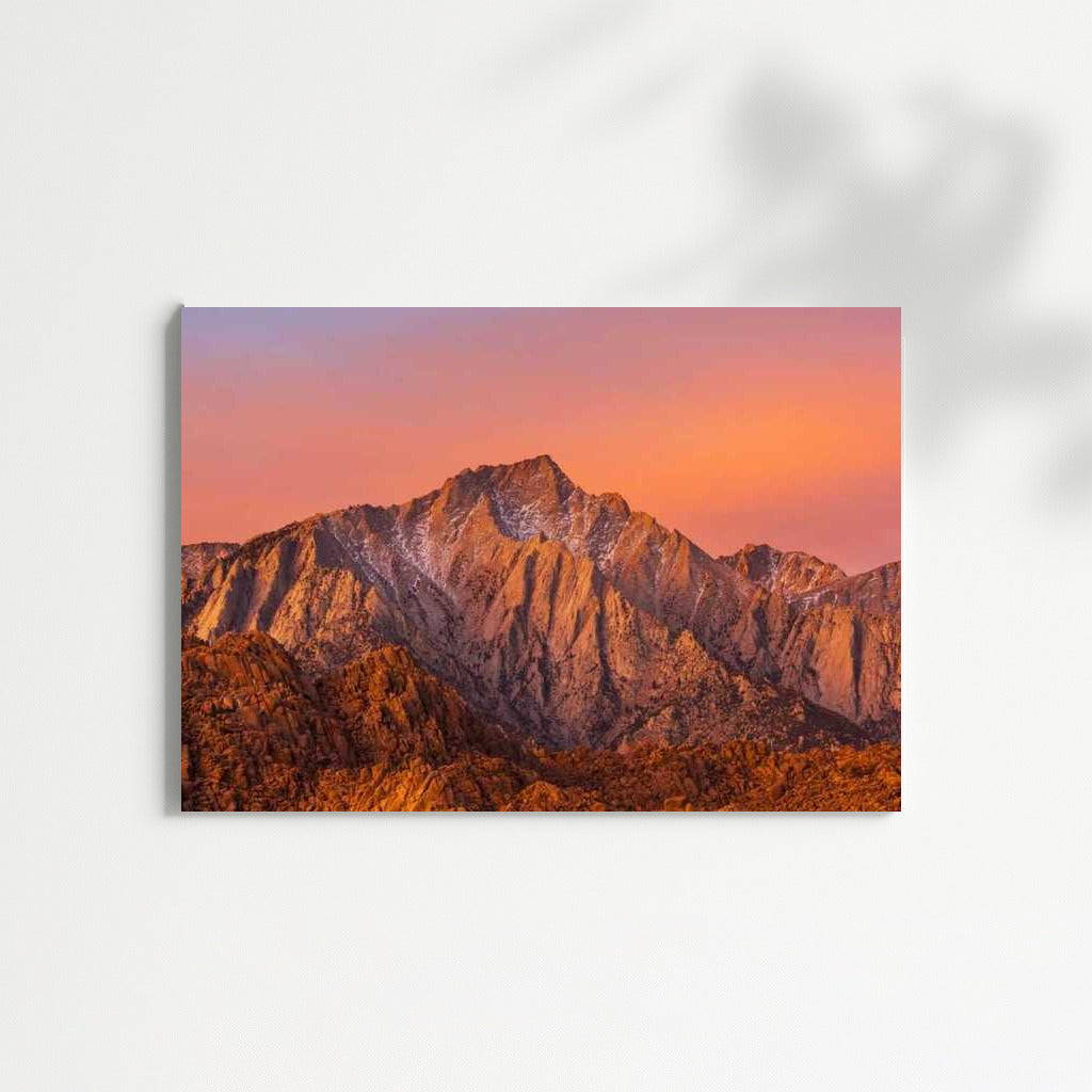 Sunset Glow of Nevada Mountains: Nature's Magic of the USA