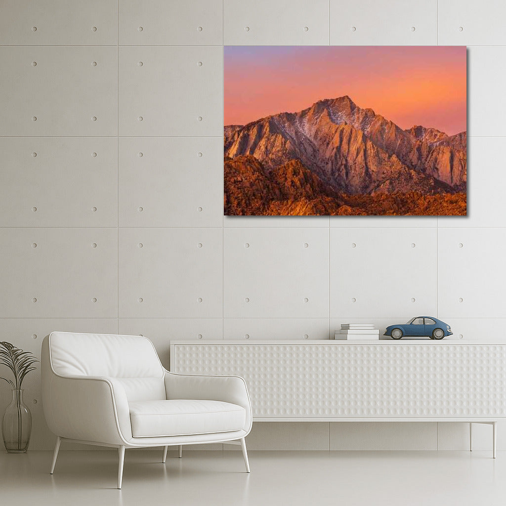 Sunset Glow of Nevada Mountains: Nature's Magic of the USA