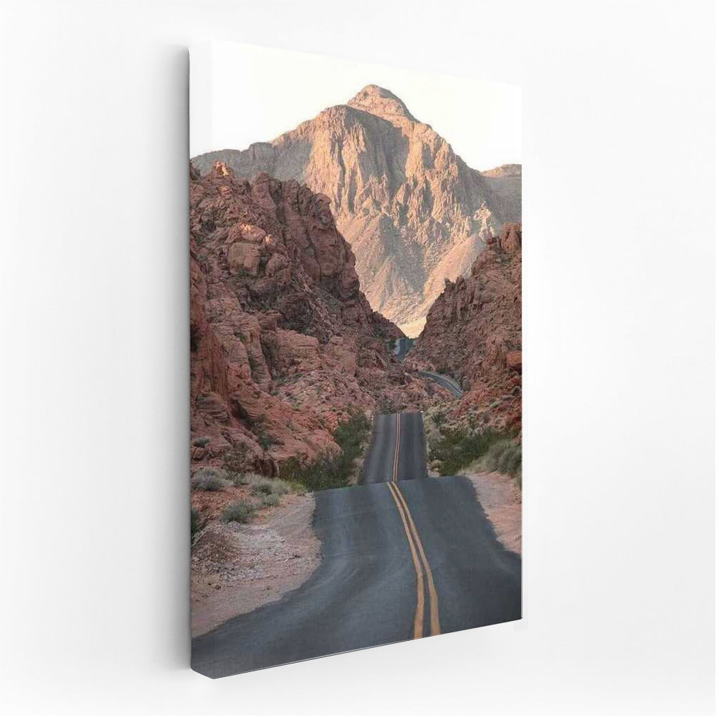 Road to the Heart of Nevada Mountains: US Landscape