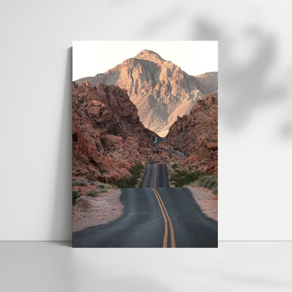 Road to the Heart of Nevada Mountains: US Landscape