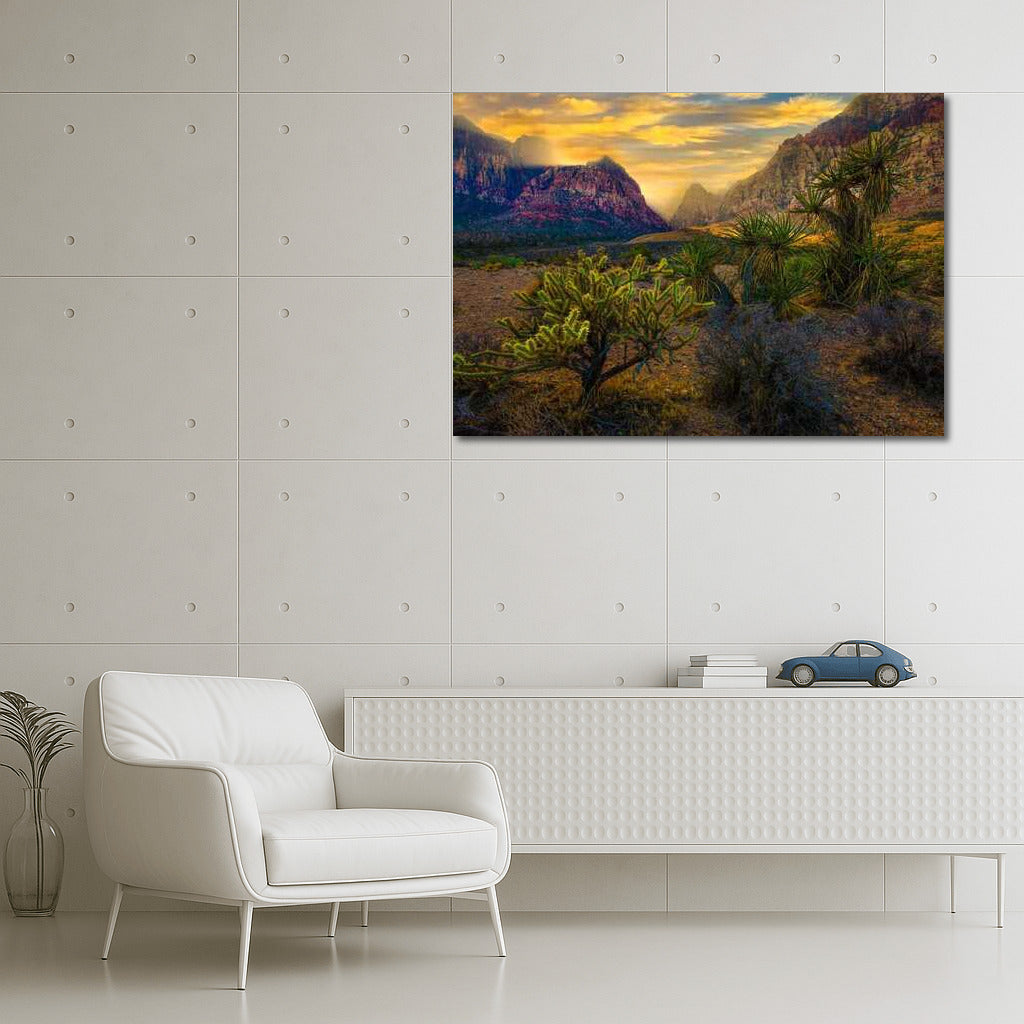Nevada Desert Grandeur: Warm Tones of Nature in the USA